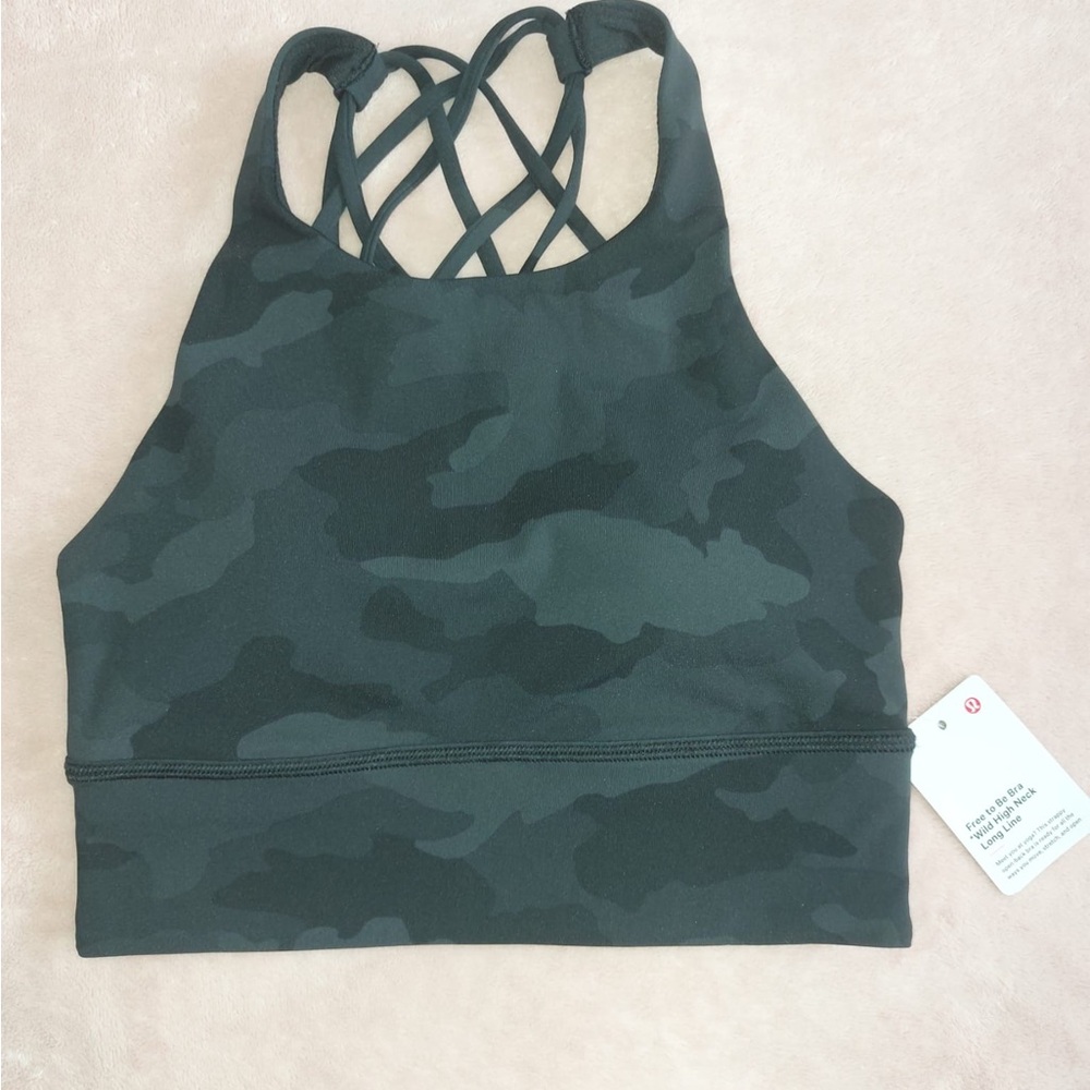 Lululemon Athletica Dark Camouflage Sports Bra
